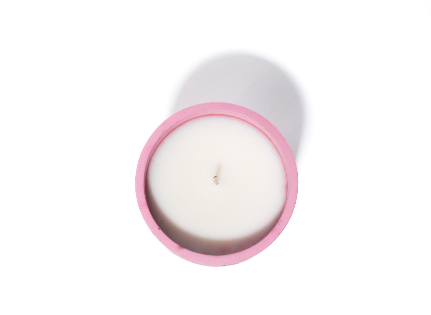 8 oz Concrete Pink Beach Candle, Inspired by the pink sand beaches of Barbados, fragrance tropical, fruity, floral and sandy, made with coconut wax, luxury candle, vegan candle, TropaCabana, handmade candle