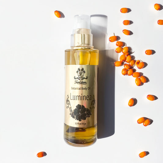 Luminea Botanical Body Oil presents a luxurious infusion of carefully selected botanical extracts, meticulously crafted to elevate your skincare experience. Enriched with the essence of hibiscus flowers, this indulgent body oil offers a symphony of benefits tailored to nourish, rejuvenate, and soothe your skin.